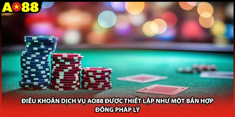 Điều khoản dịch vụ AO88 được thiết lập như một bản hợp đồng pháp lý